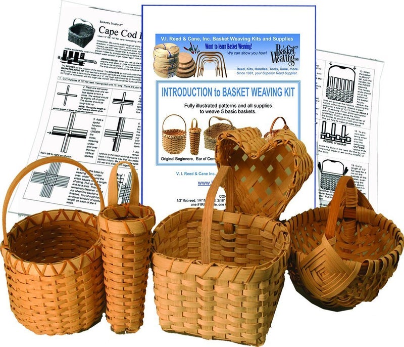 VIRC Introduction to Basket Weaving Kit for 5 Baskets